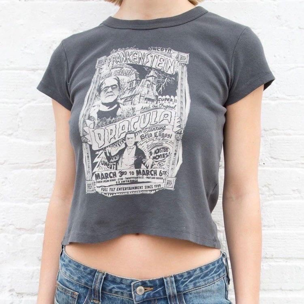 Brandy Melville Hailie Grey Frankenstein Top